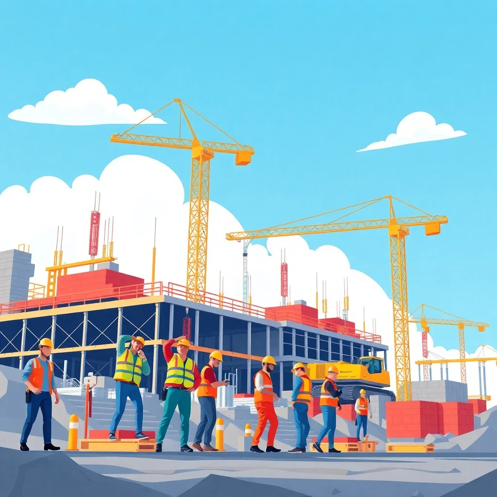 Active construction site