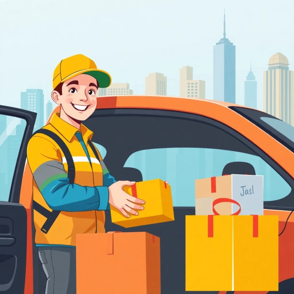 High earning delivery driver