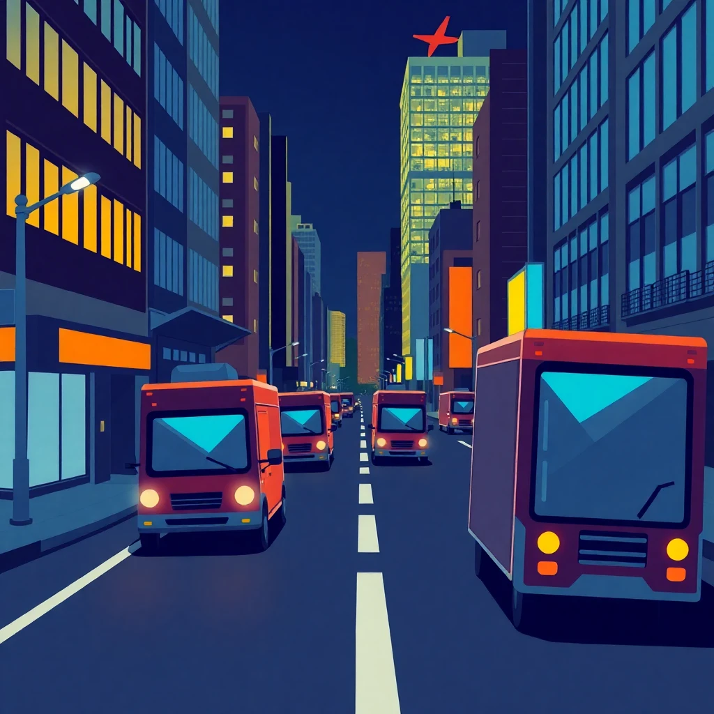 Night delivery hustle