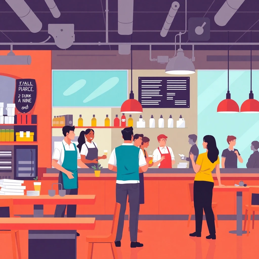 Lively restaurant scene