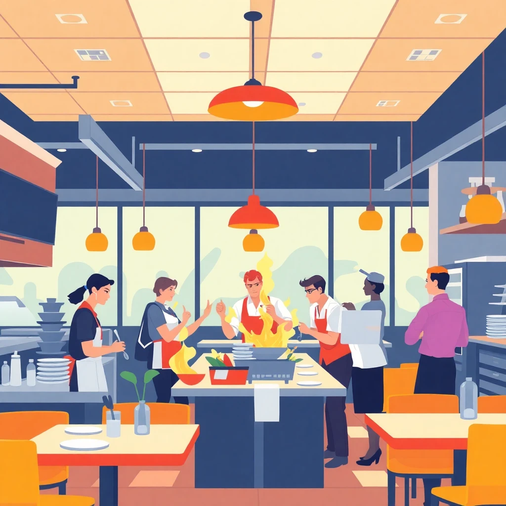 High-end restaurant hustle