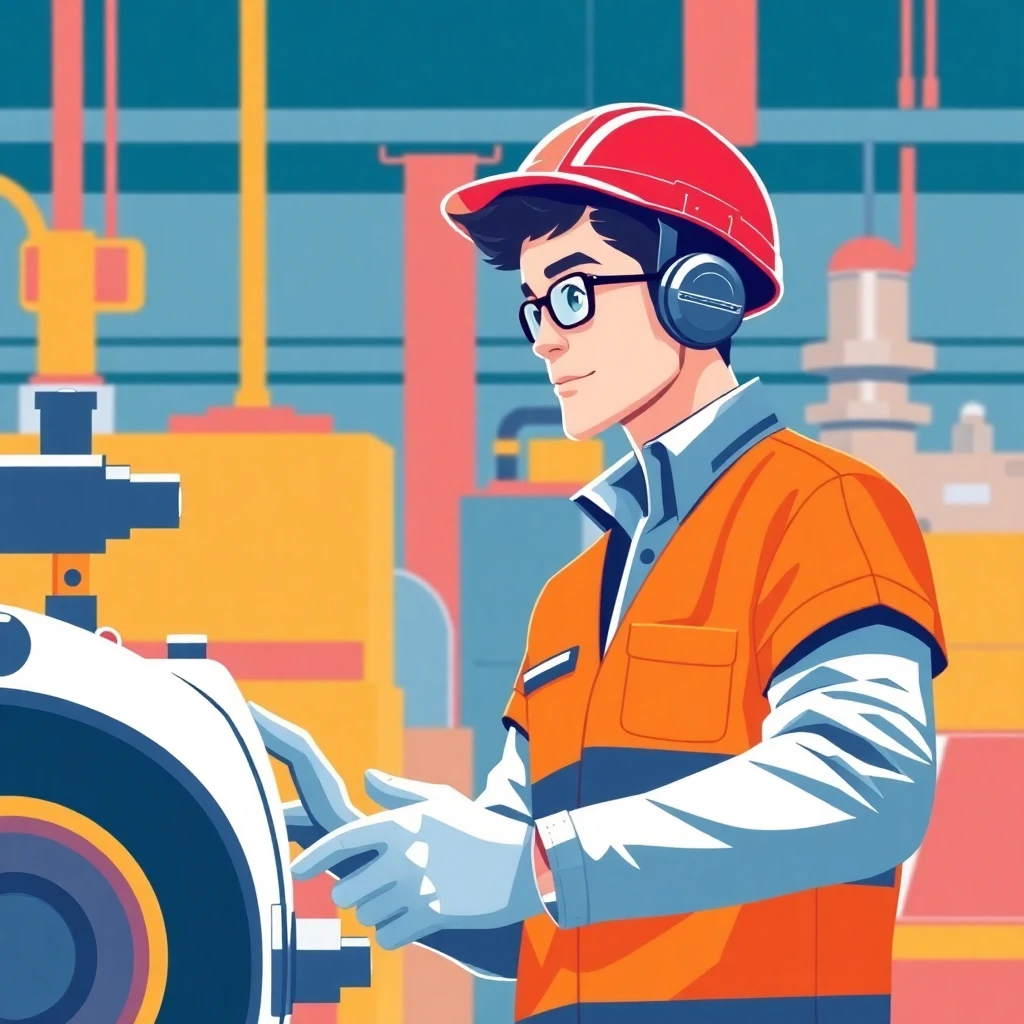 Entry-level worker in manufacturing