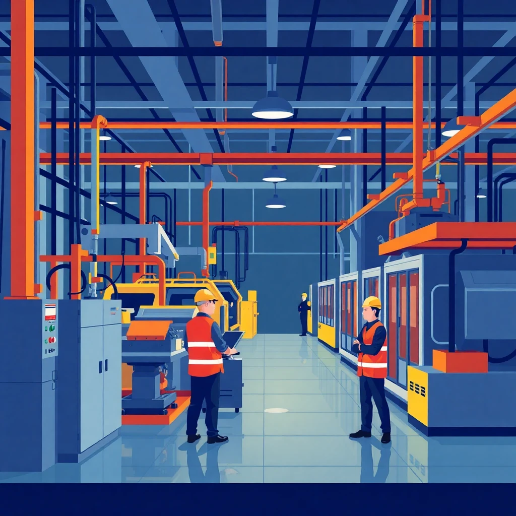 High-tech manufacturing facility