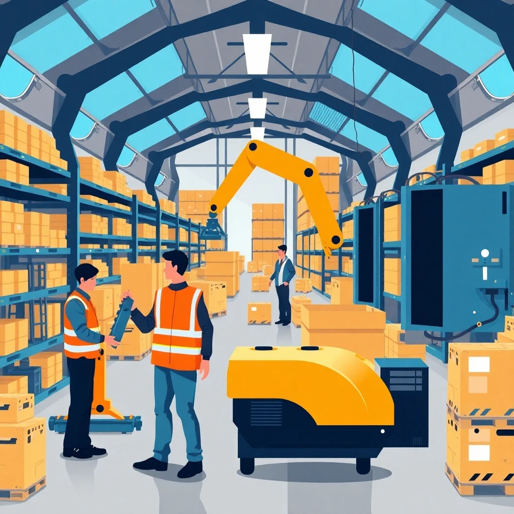 Tech-enhanced warehouse