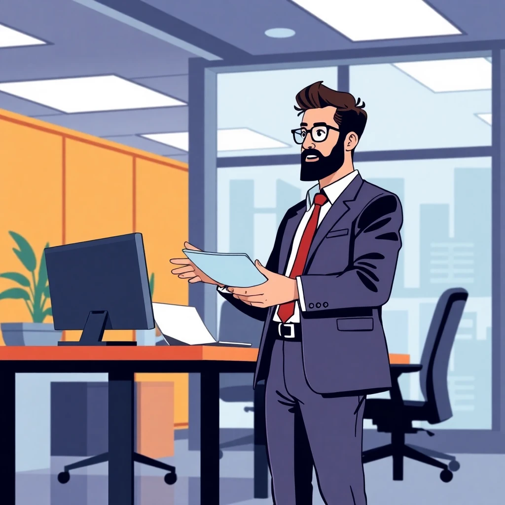 Produktionsleiter bei der Arbeit