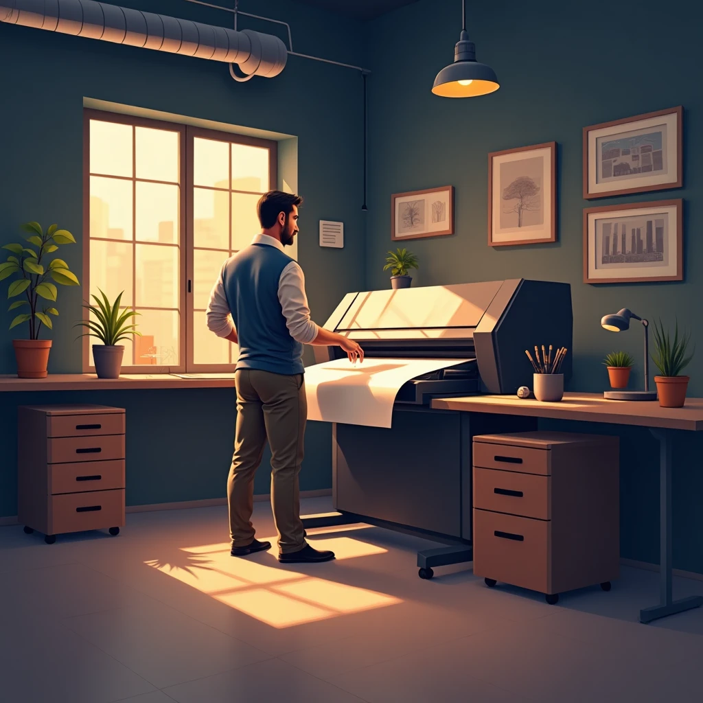 Diseñador gráfico en producción