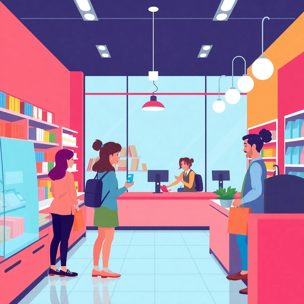 Community-focused retail environment