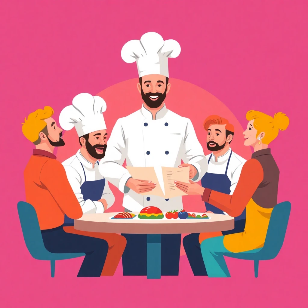 Chef leading team