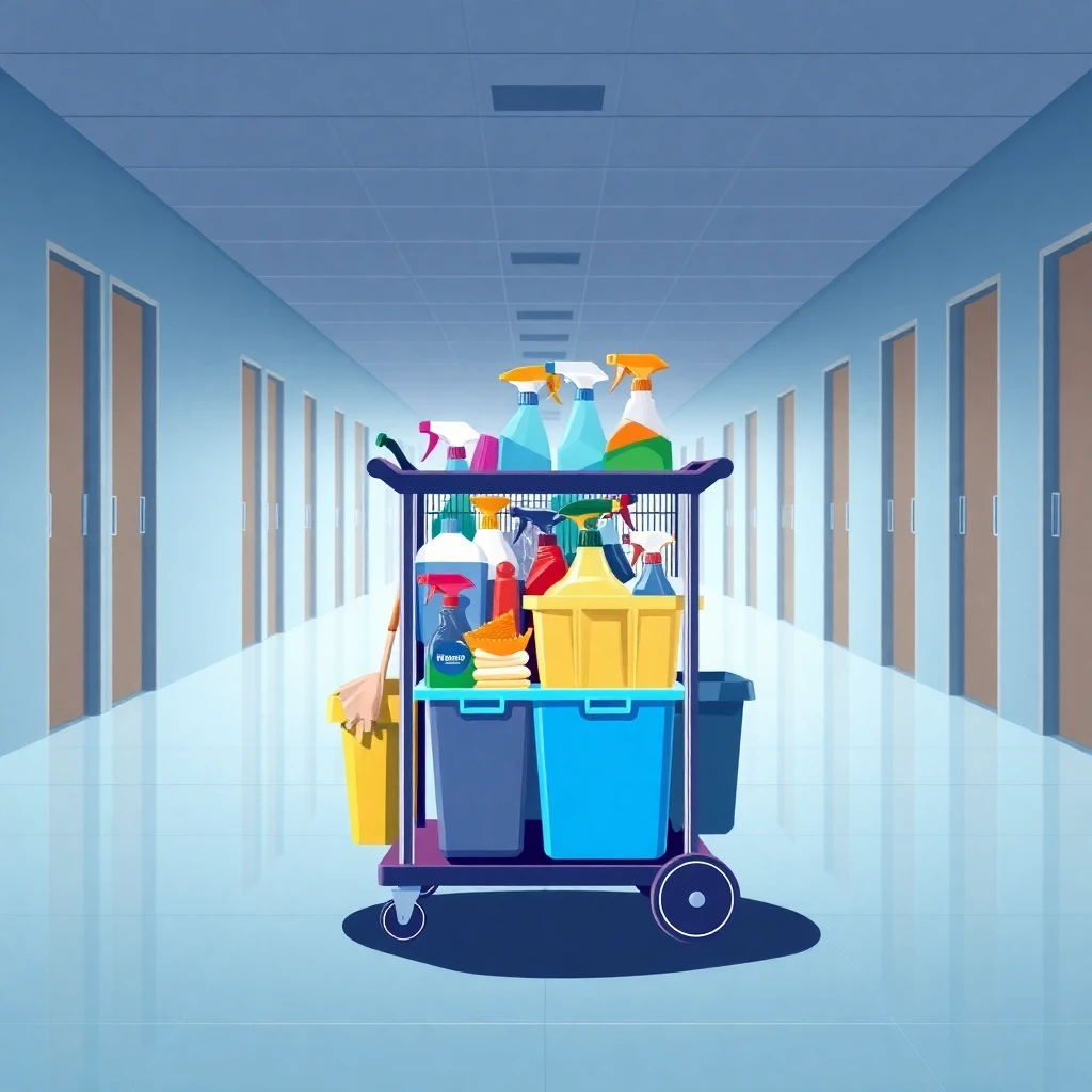 Indoor cleaning job setting