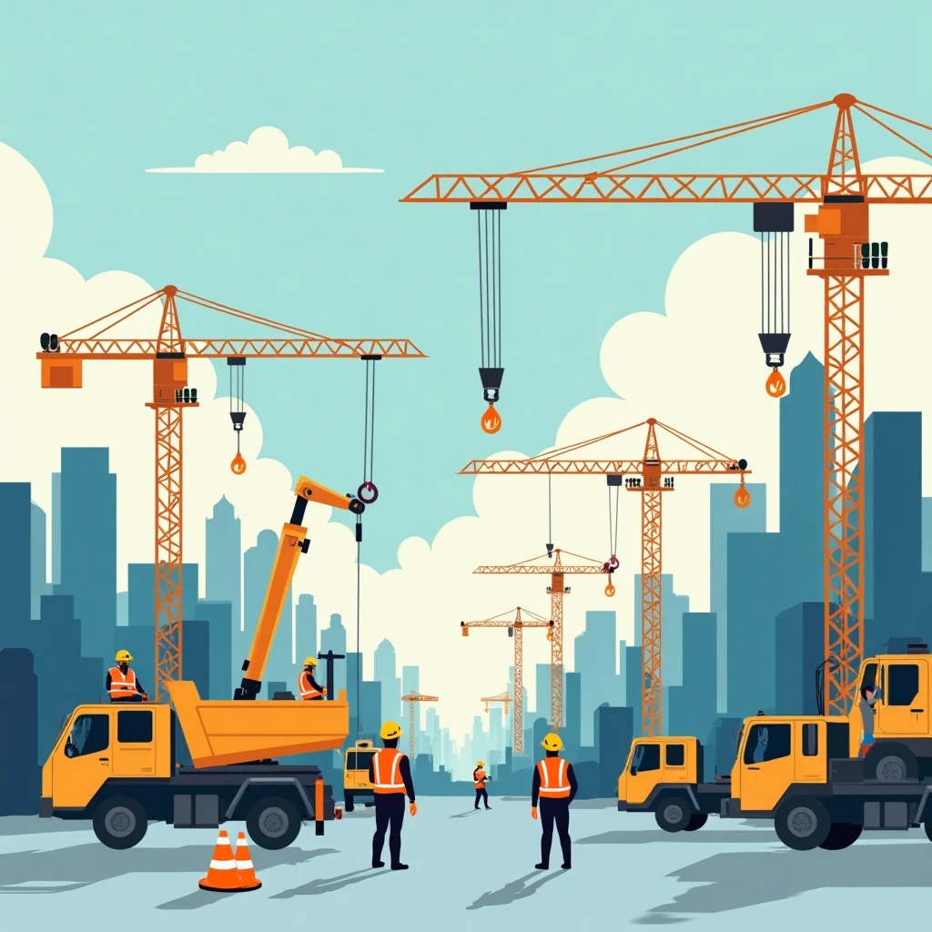 Construction site activity