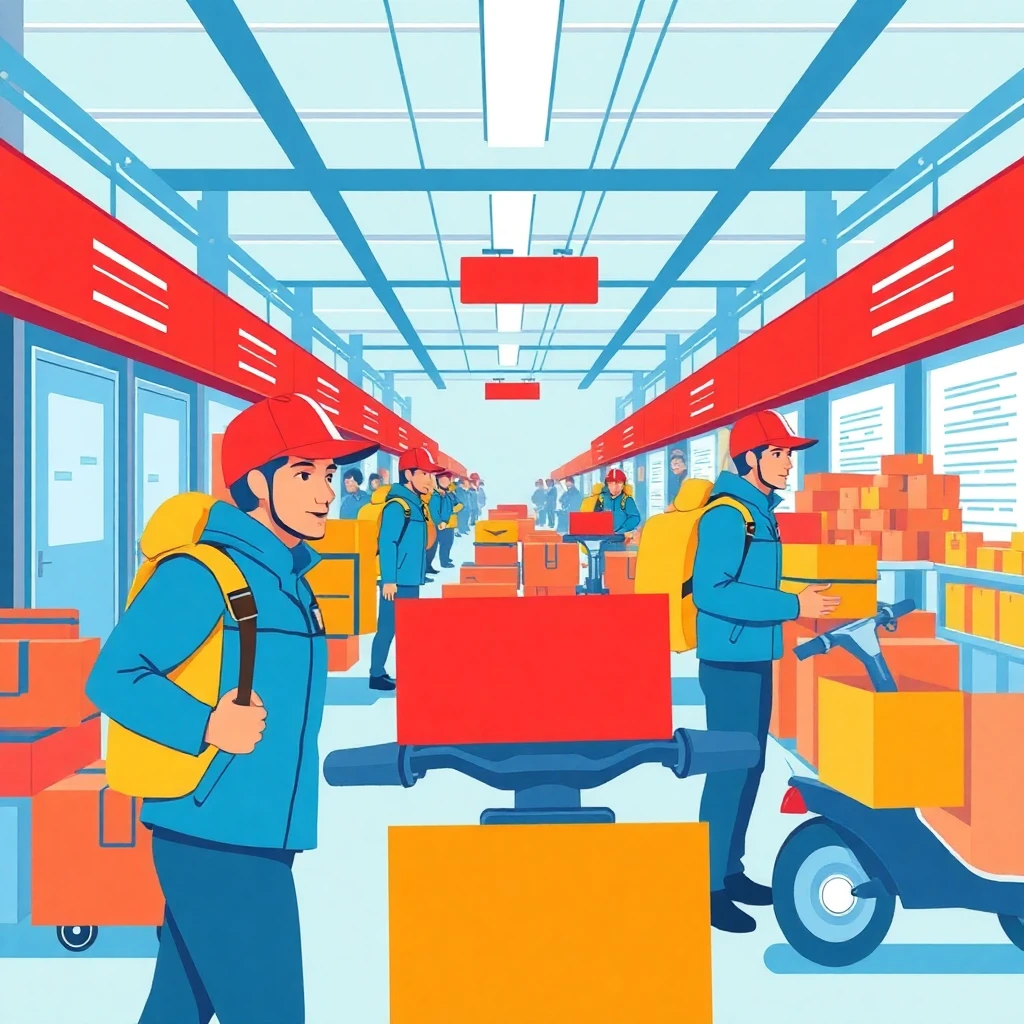 High-growth courier job environment