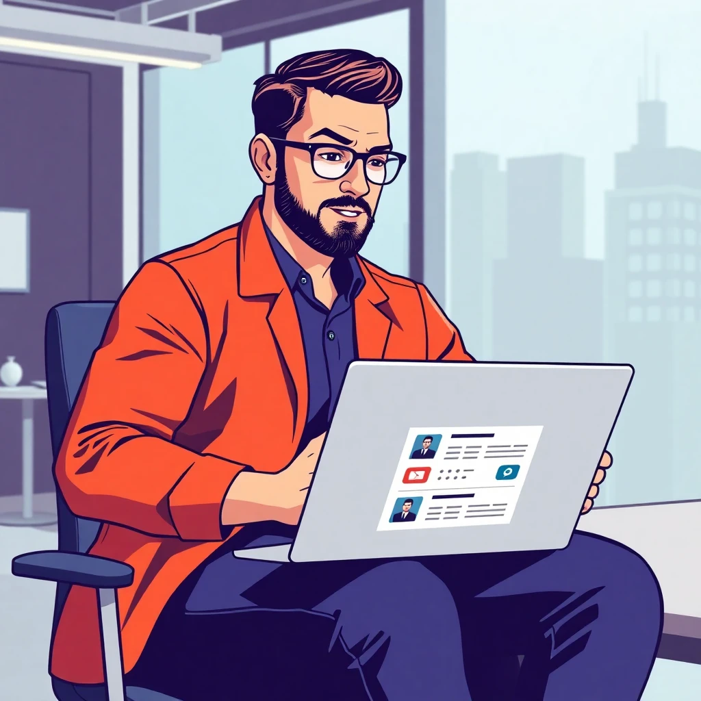 Professional reviewing job offers