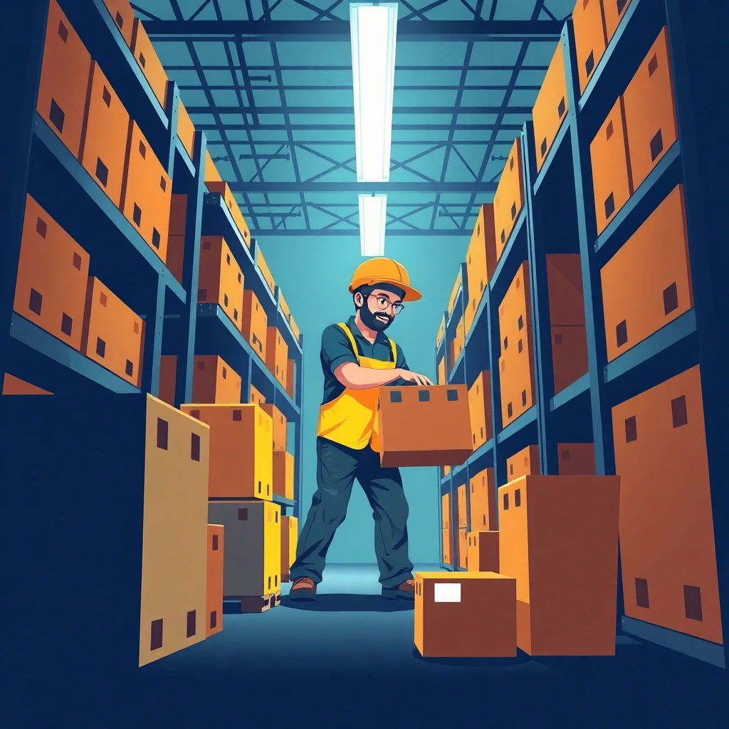 Trabajo de almacén con alta exigencia