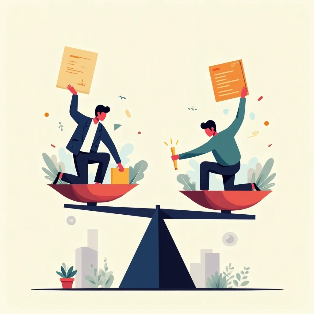 Equilibrando opciones de trabajo