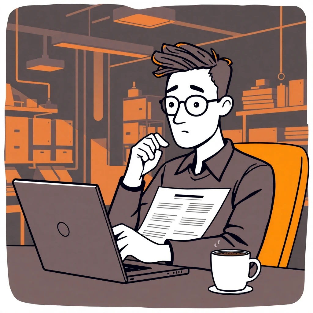 Person comparing job offers