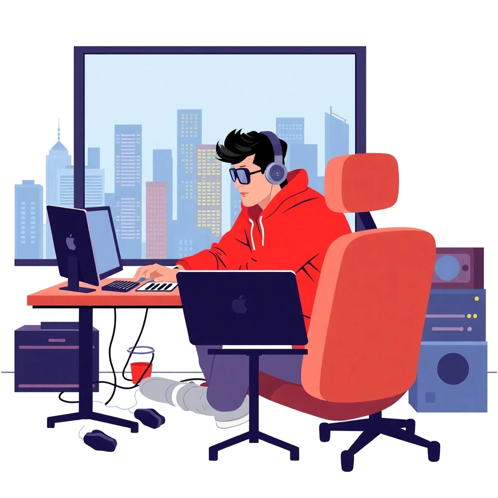 Remote work setup