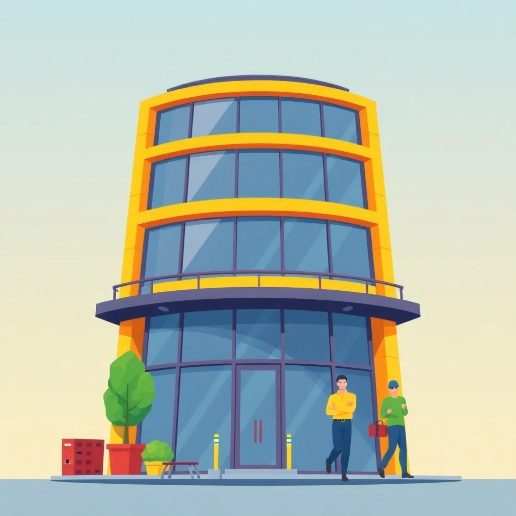 Edificio bien mantenido