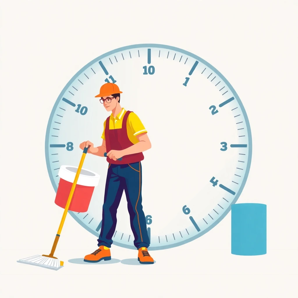 Ajustando horarios de limpieza