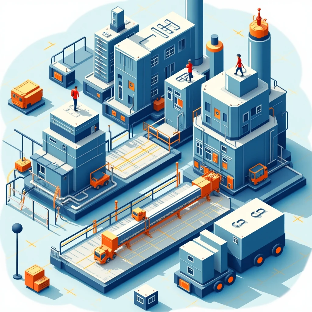 Planta de manufactura moderna