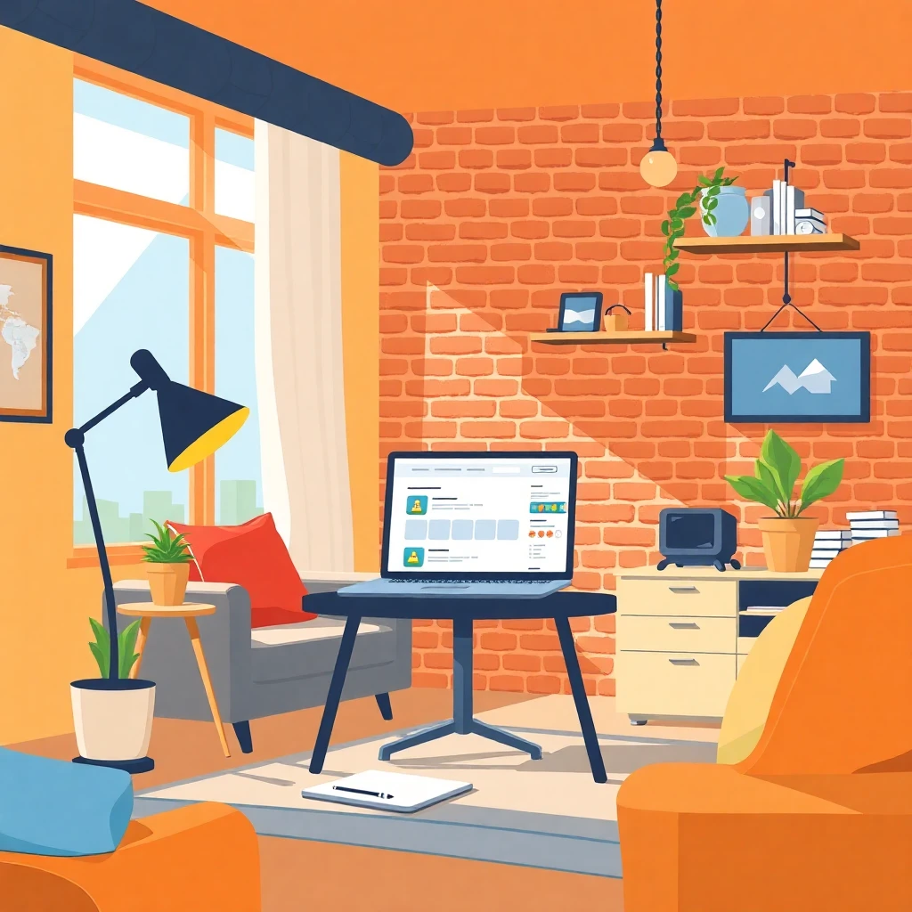 Remote work setup