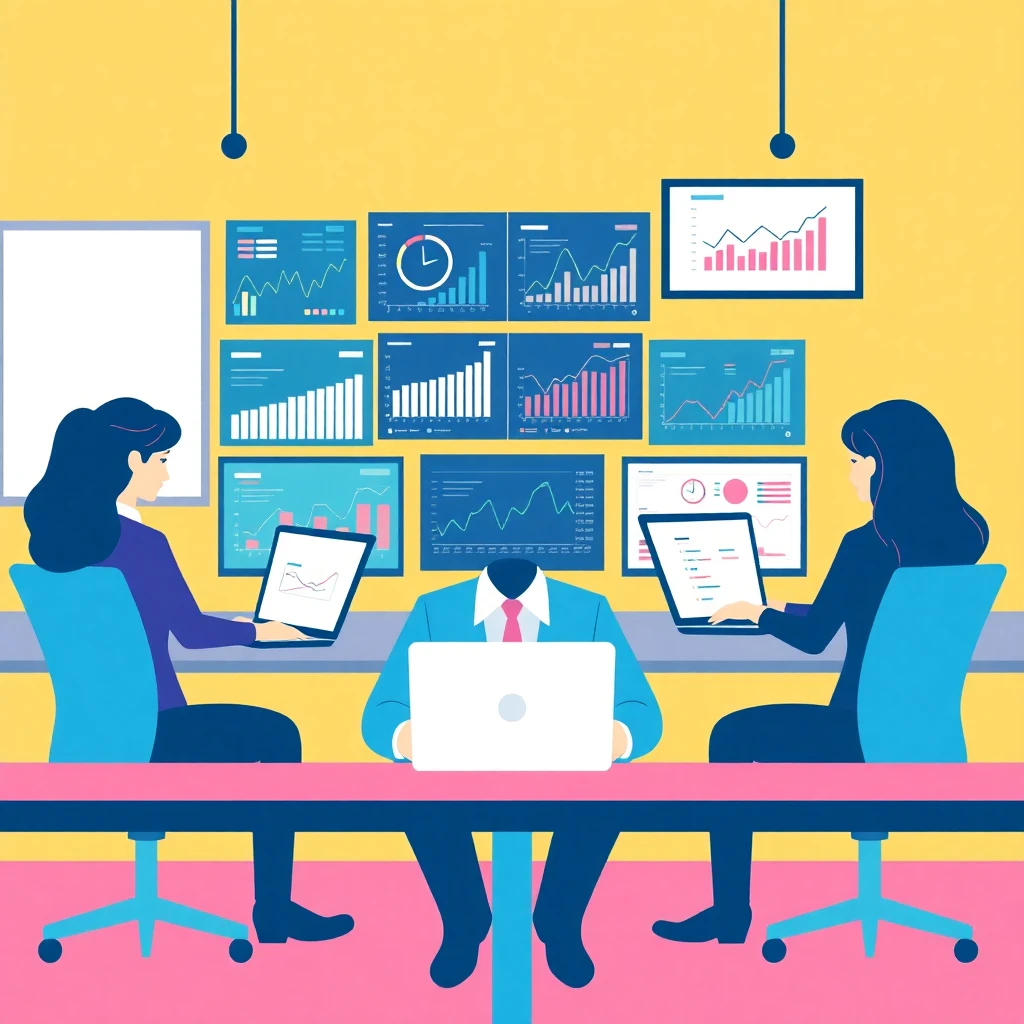 Data professionals at work