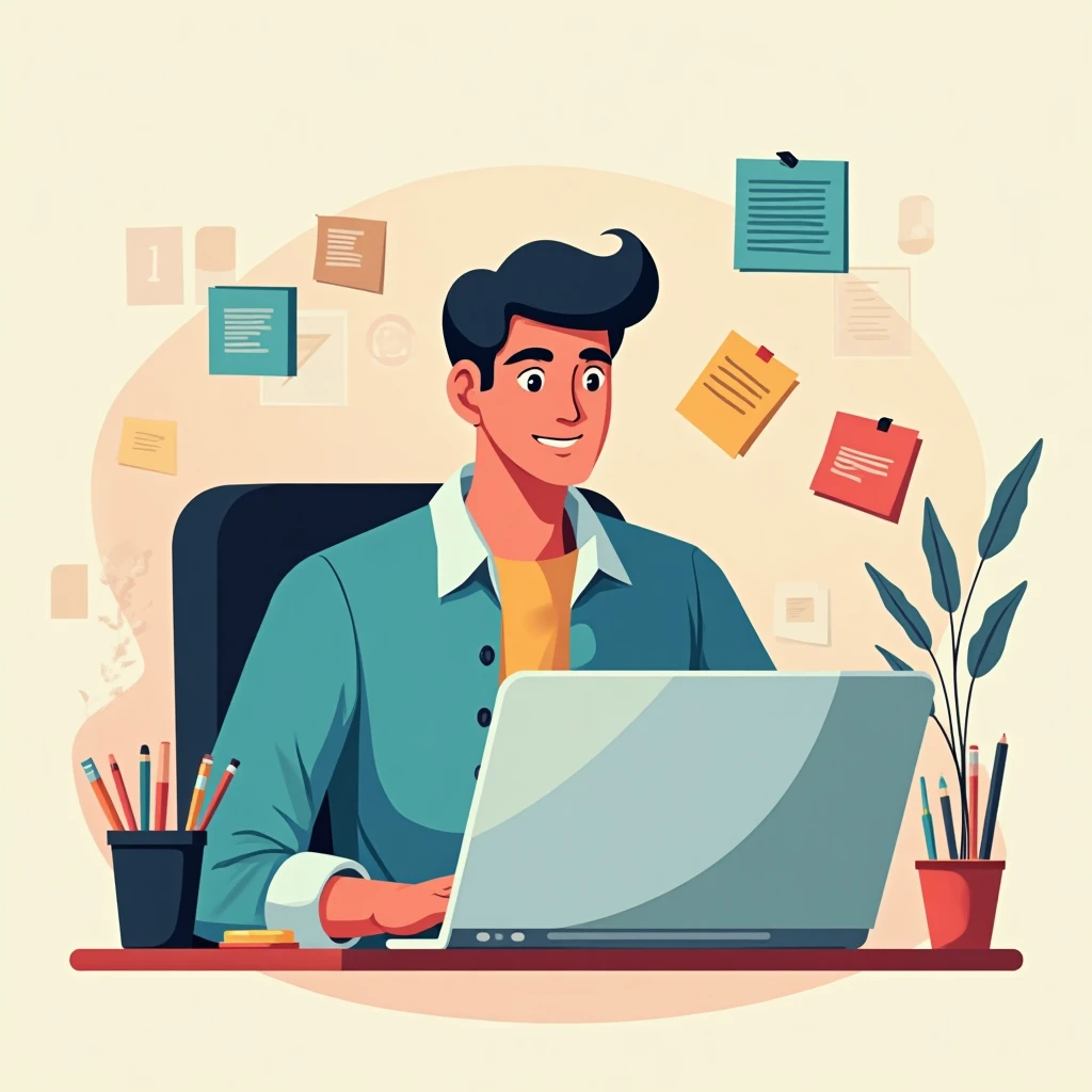 Modern office setting