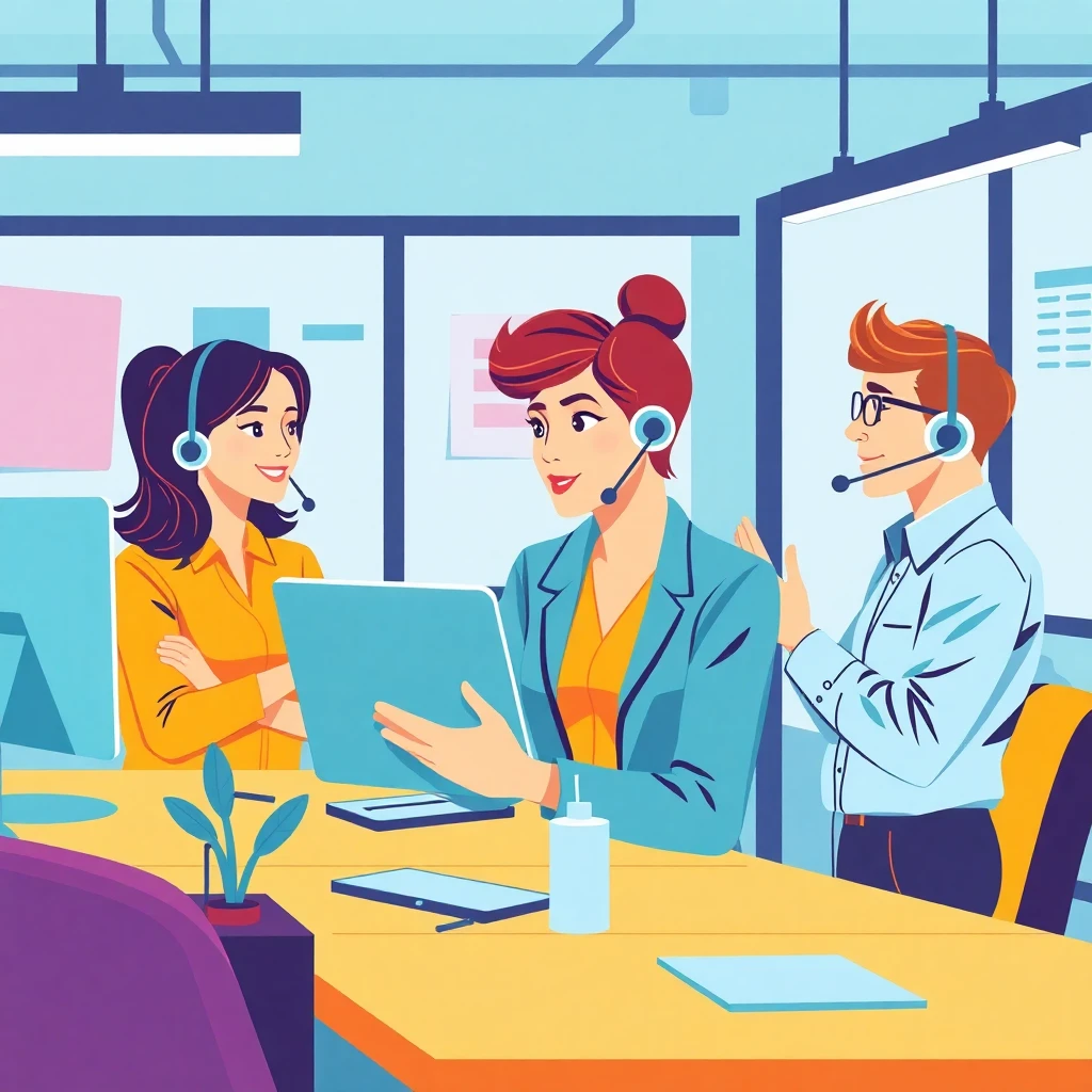 Innovative customer service team