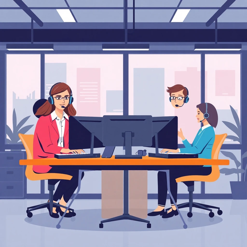 Multilingual customer service team