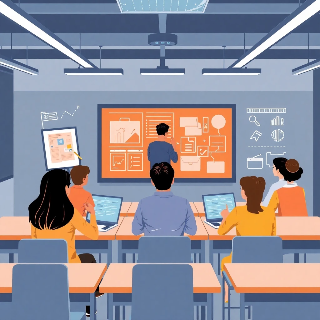 Modern classroom setting