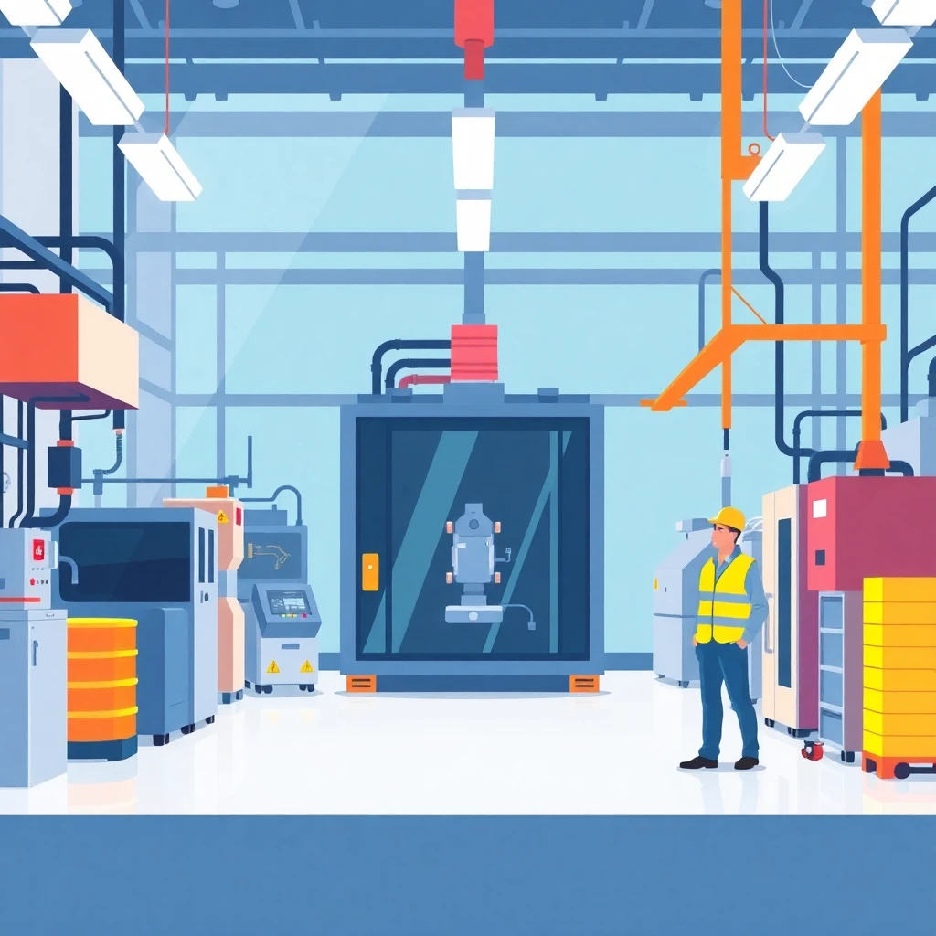 Modern manufacturing plant