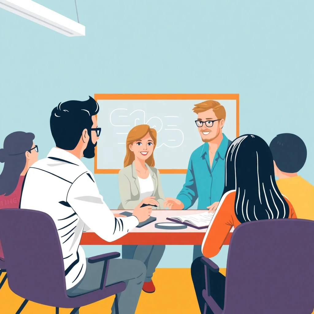 Teachers in a summer workshop