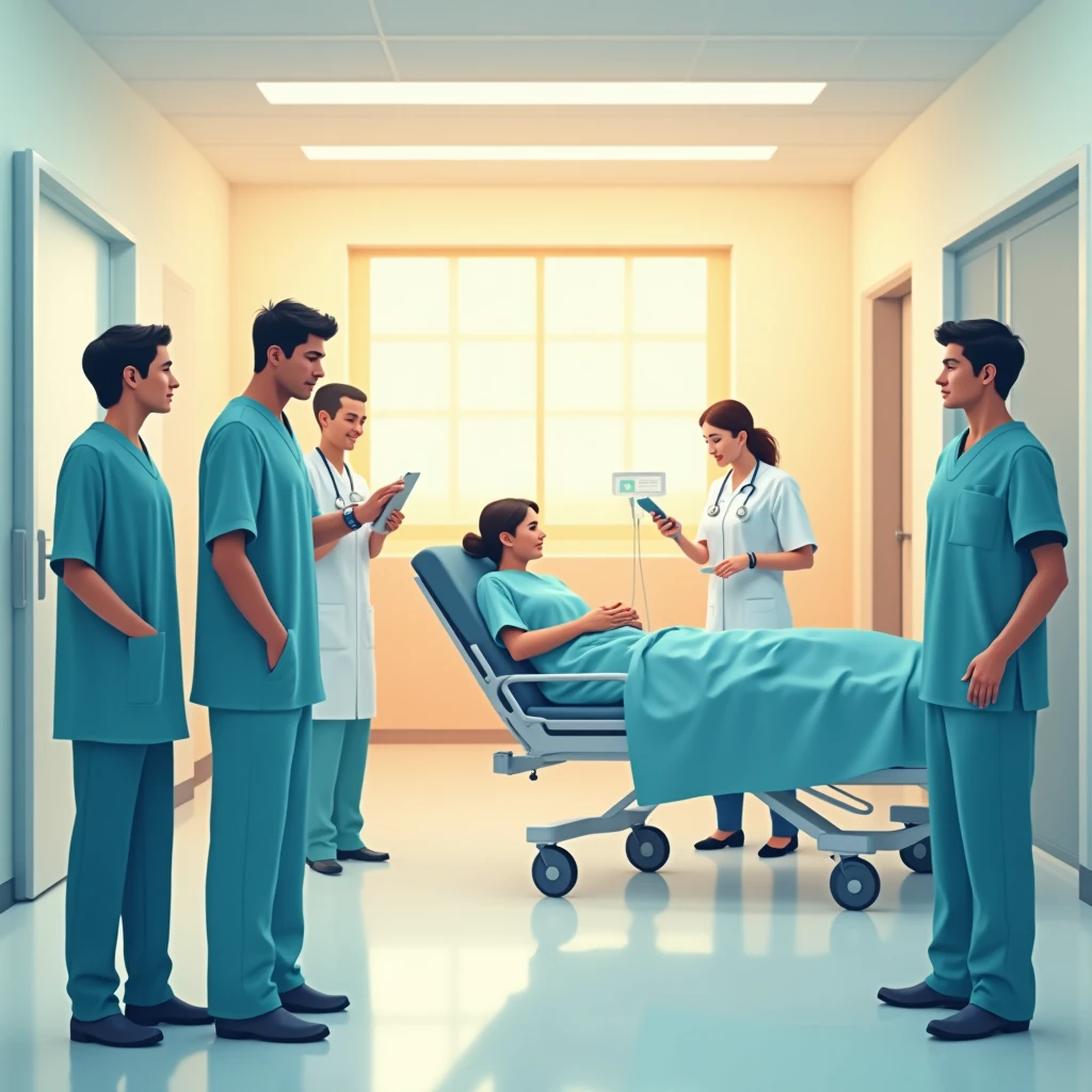 Ambiente de trabajo en hospital