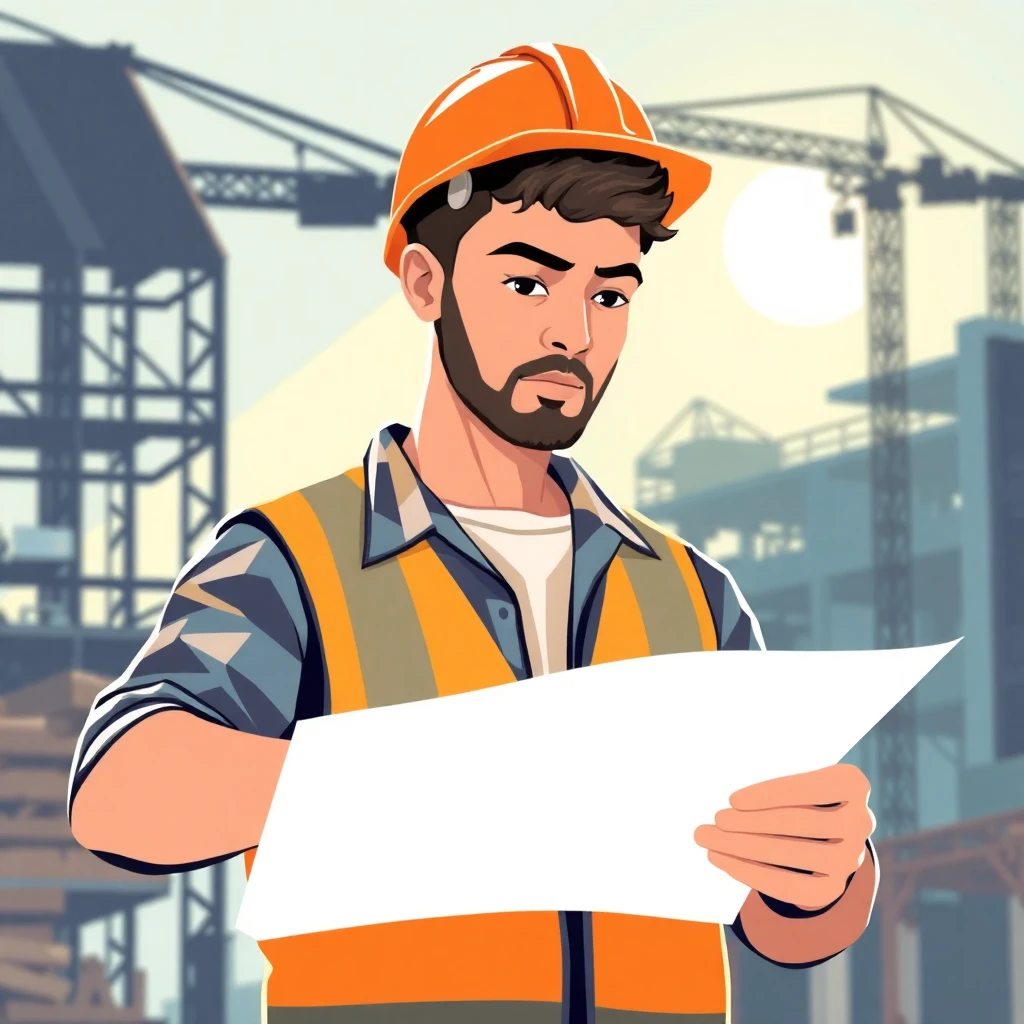 Berufseinsteiger auf der Baustelle