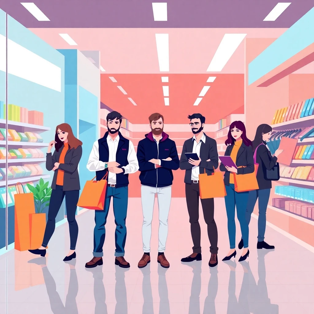 Teamarbeit im Einzelhandel