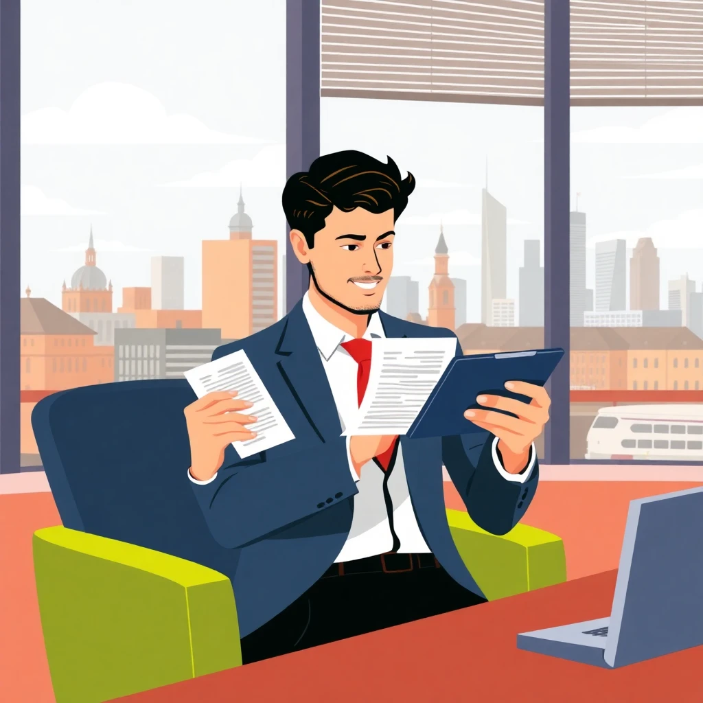 Reviewing job applications in Dublin