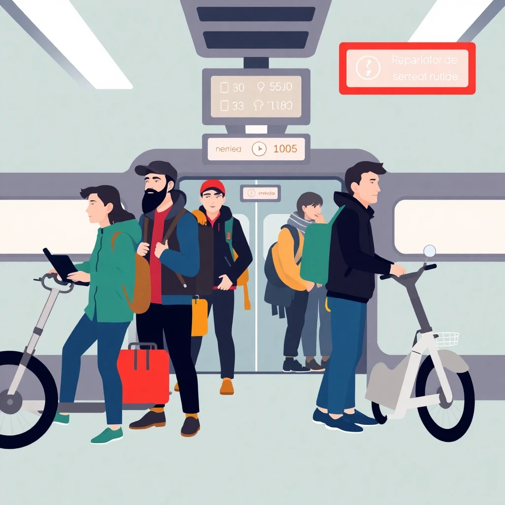 Repartidores preparando rutas