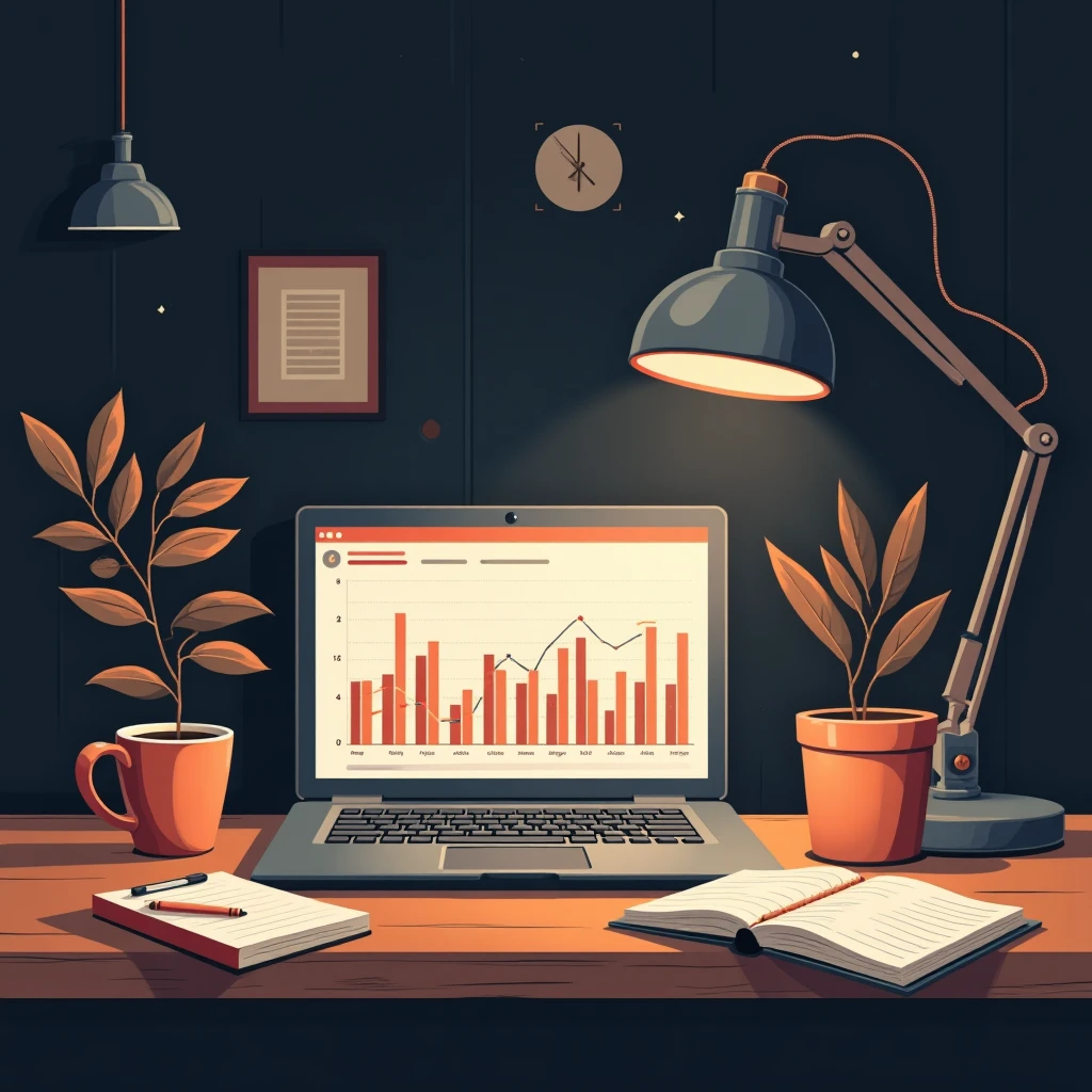 Freelancer's finance workspace