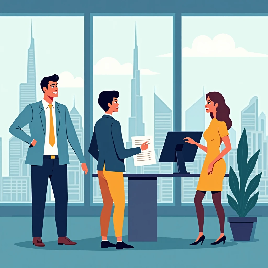 Professional in Dubai office