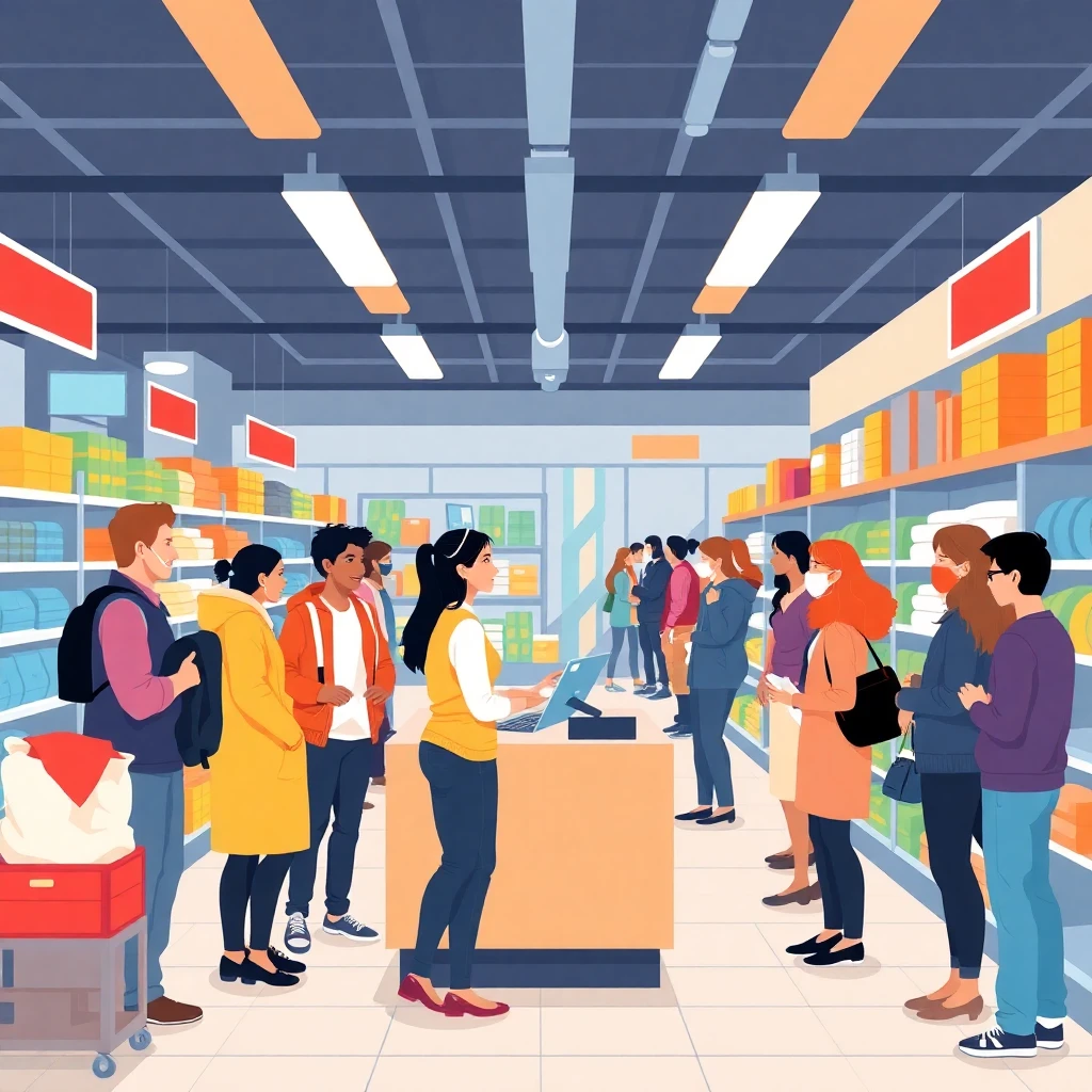 In-store customer service interaction