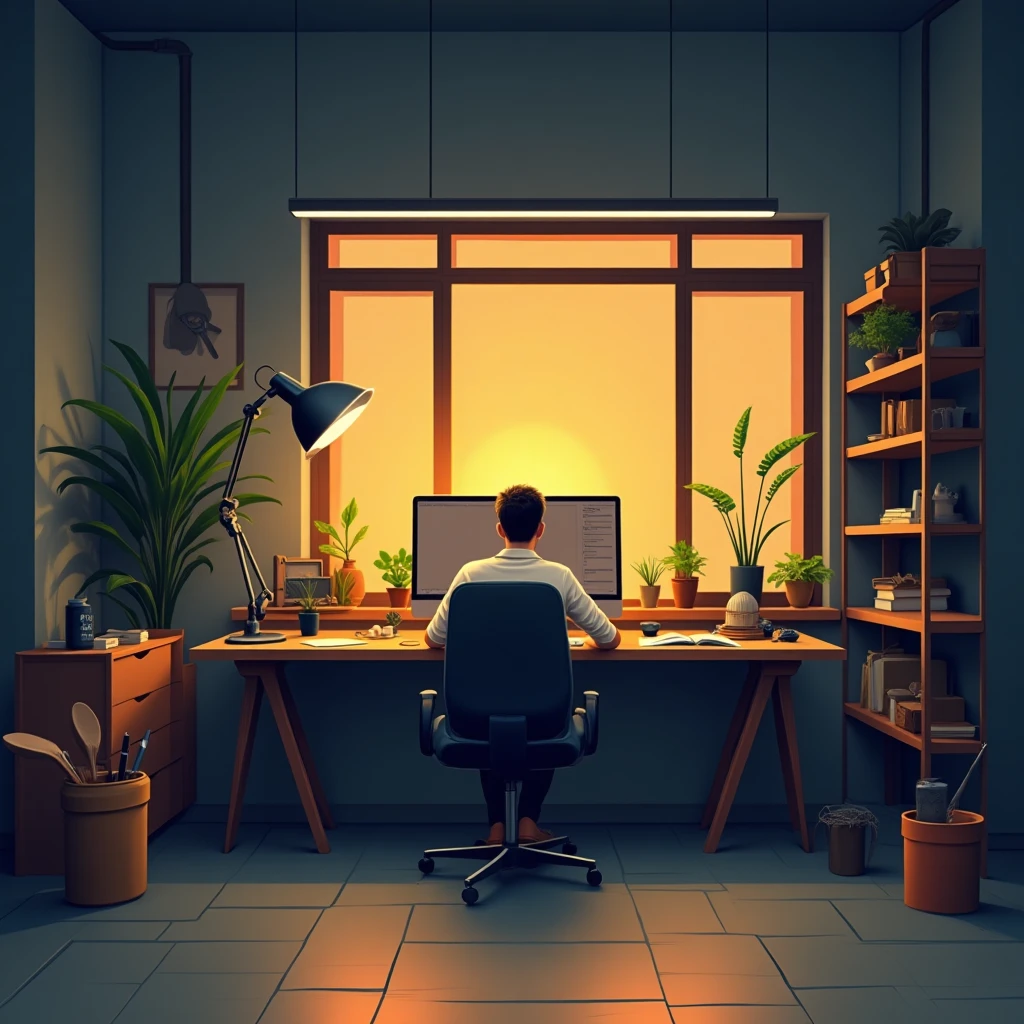 Ambiente de trabalho remoto flexível