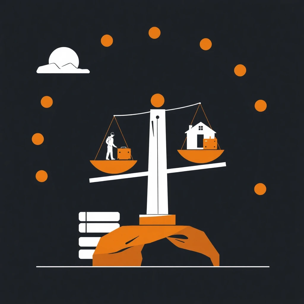 Ilustración de opciones laborales