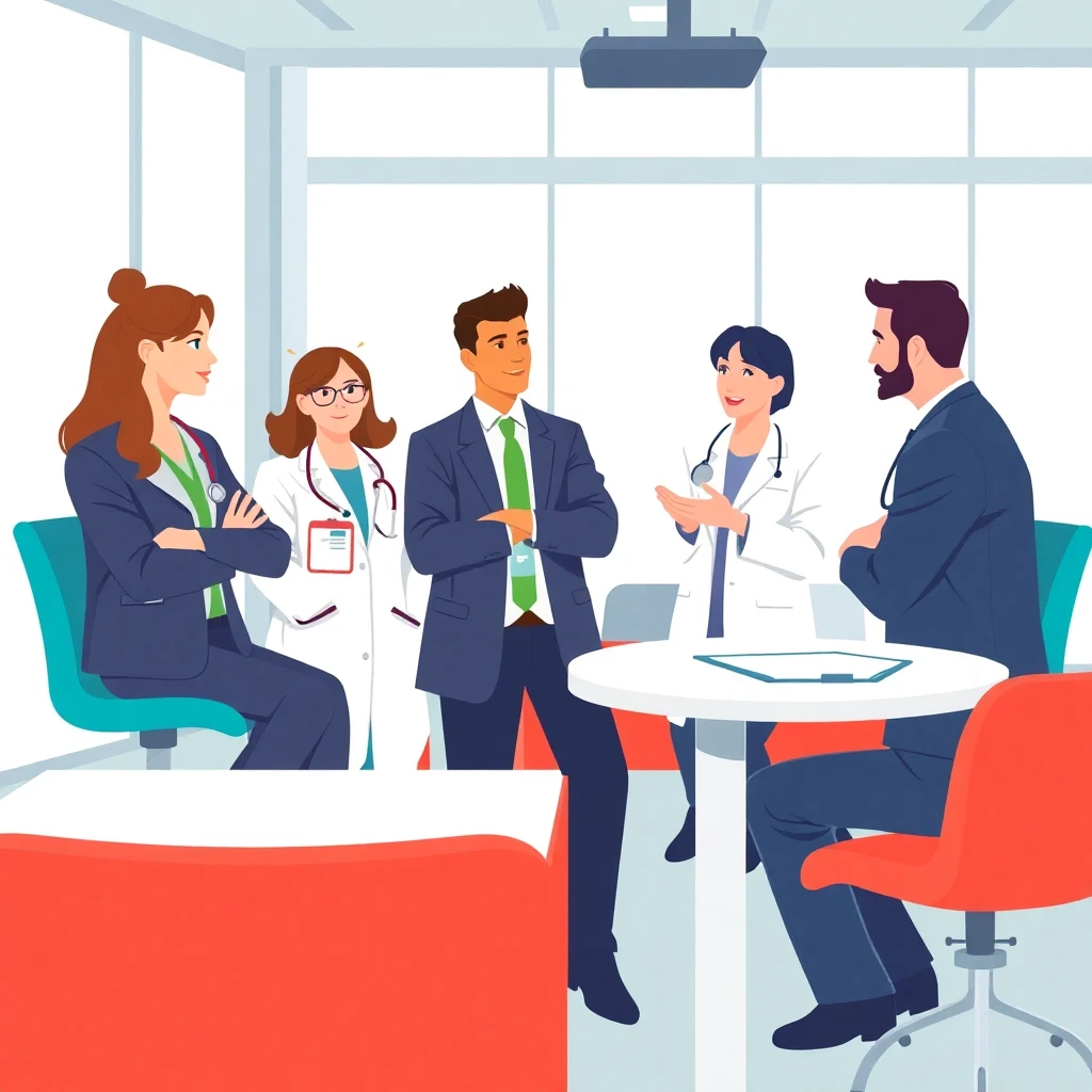 Discusión en equipo de salud