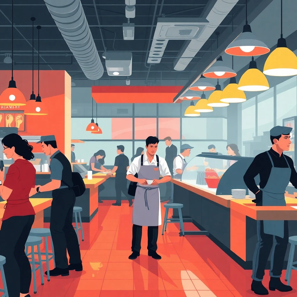 Restaurant hospitality scene