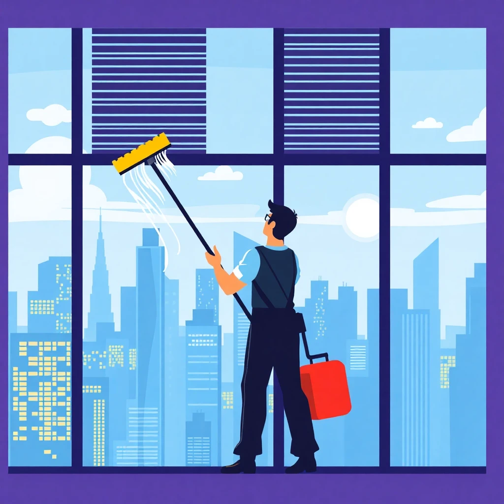 Housekeeper with city view