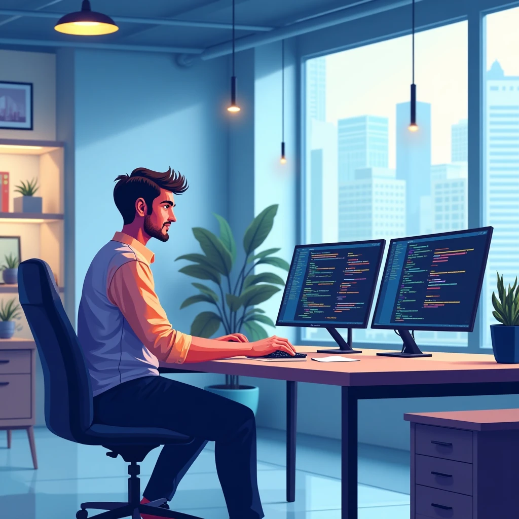 Ingeniero de software en acción