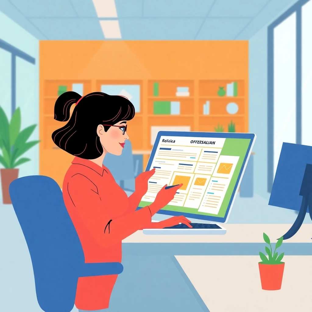 Revisando trabajos de almacén