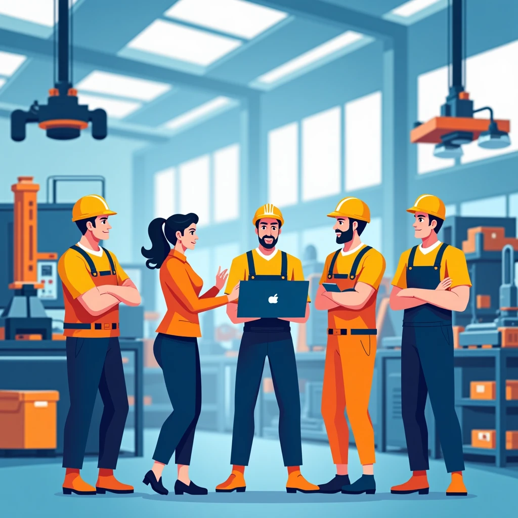 Team collaboration in manufacturing