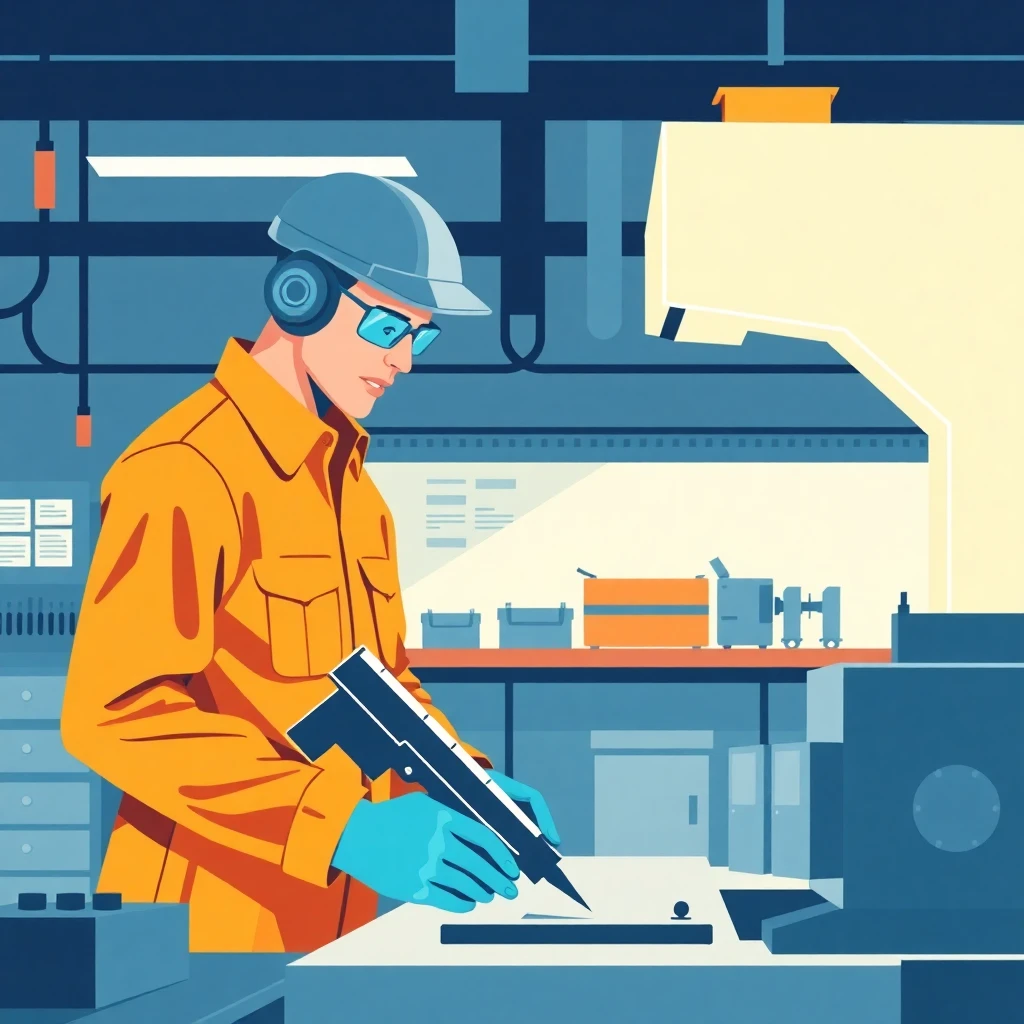 Skilled technician at work