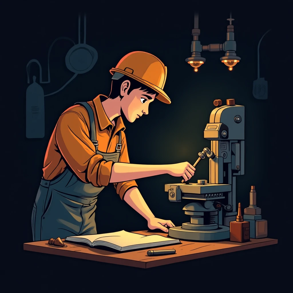 Engineer at work