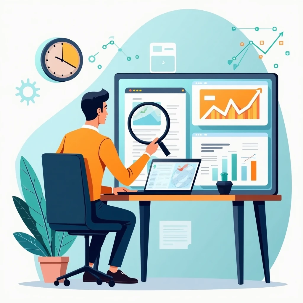 Profissional revisando ofertas de emprego